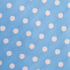 Blue Silk Tie With Pink Polka Dots