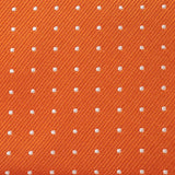 Burnt Orange Micro Spot Silk Tie