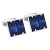 Sapphire Crystal Square Cufflinks