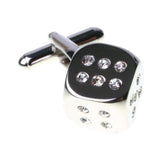 Crystal Dice  Cufflinks