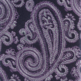 Purple Paisley Luxury Slim Silk Tie