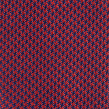 Red & Navy Dogtooth Silk Tie