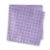 Lilac Micro Paisley Woven Silk Handkerchief