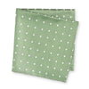 Green Polka Dot Woven Silk Handkerchief