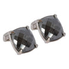 Faceted Hematite Stone Cufflinks