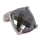 Faceted Hematite Stone Cufflinks