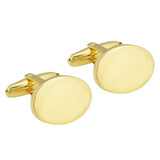 Gold Plated Sterling Silver Oval Cufflinks