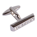 Clear Crystal Line Cufflinks