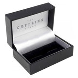 Crossed Line Gold Square Cufflinks