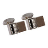 Jet White Swarvoski Crystal Cufflinks