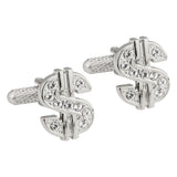 Crystal Dollar Cufflinks