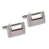 Silver Edged Patterned Cufflinks