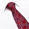 Red & Blue Large Paisley Silk Tie