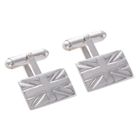 Sterling Silver Union Jack Cufflinks