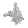 Silver Christmas Tree Cufflinks