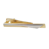 Gold Plated Tie Bar with Silver Curve