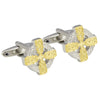 Celtic Round Cross Cufflinks