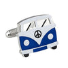 Blue Camper Van Cufflinks