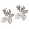 Silver Plated Stag Chain Cufflinks