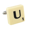 Letter U Scrabble Cufflink